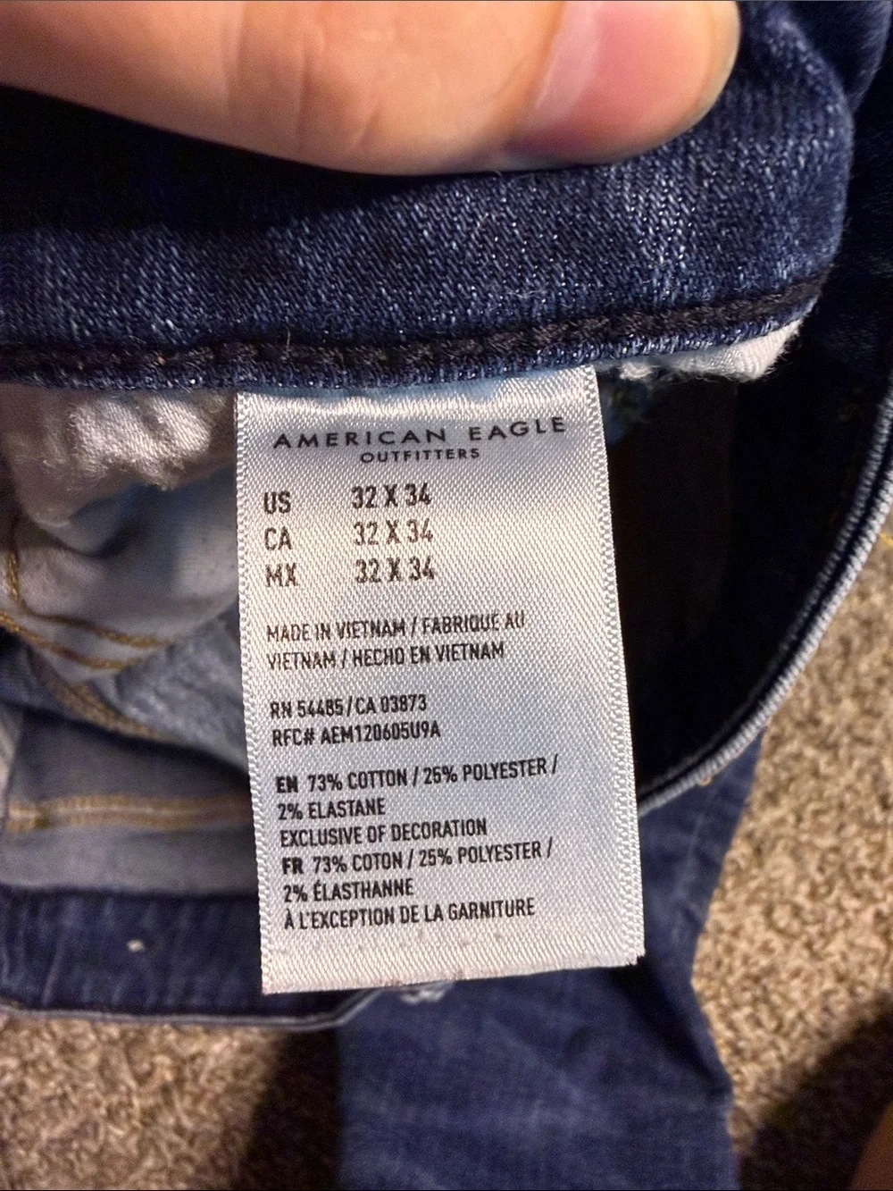 American Eagle Outfitters Slim Men's Jeans - Dark Blue Wash